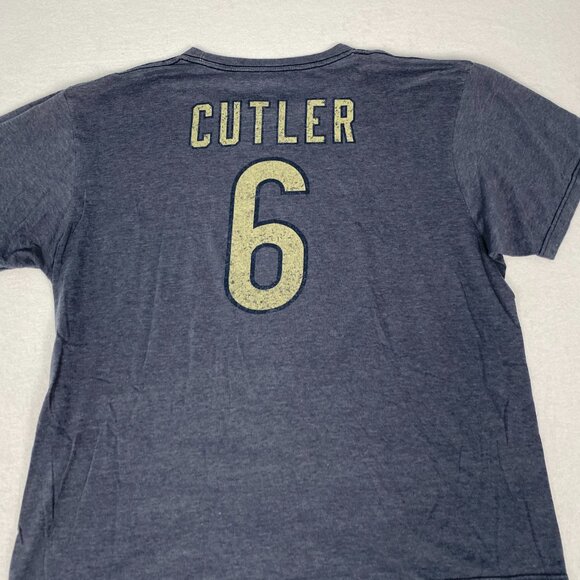 NFL Team Apparel Chicago Bears Cutler Graphic Navy Blue Tee Size XL - Picture 7 of 8